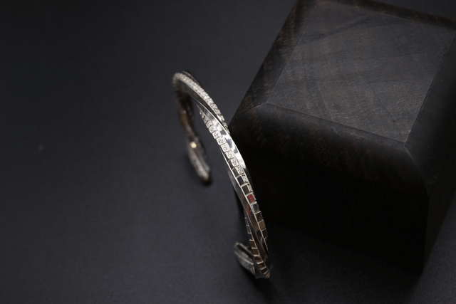 Bracelet "hephaistos" torsadé cubique – Argent 925 & oxydes de zirconium